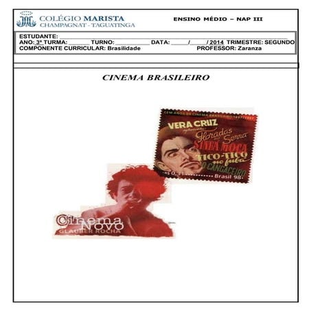 História do cinema brasileiro -  apostila