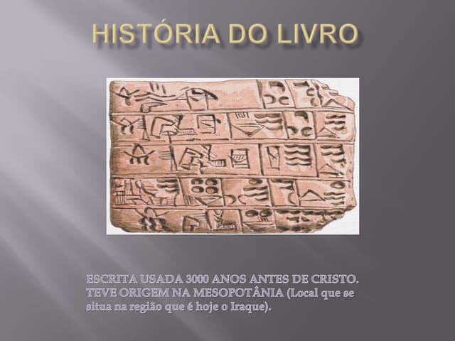 História do livro