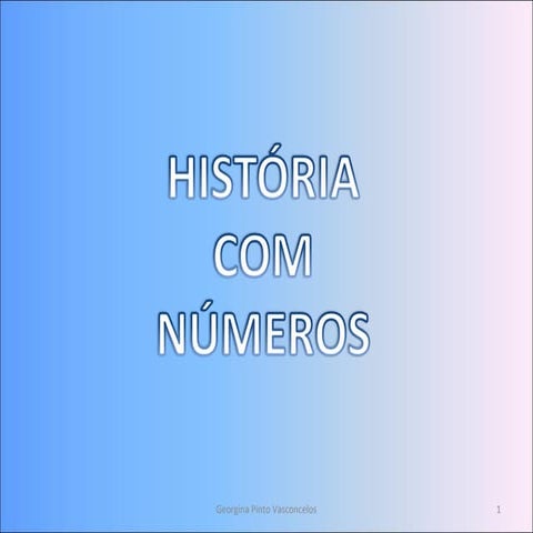História dos números até 10