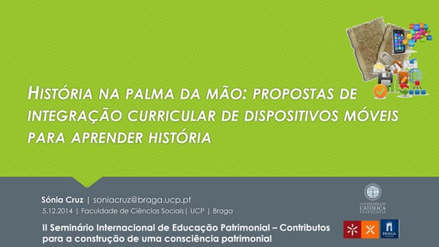 História na palma da mão 