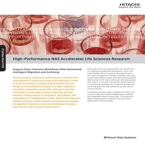 Hitachi high-performance-accelerates-life-sciences-research