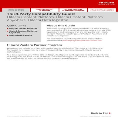 Hitachi interoperability-guide-hcp-hcp-anywhere-hdi | PDF
