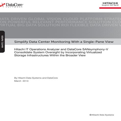 Simplify Data Center Monitoring With a Single-Pane View
