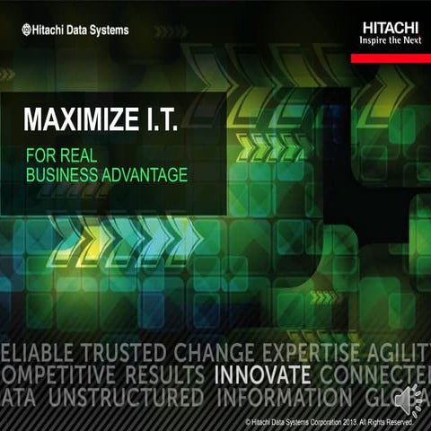 Maximize IT Overview Slidecast
