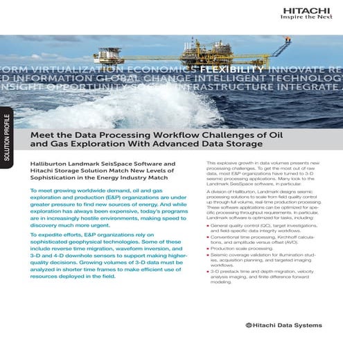 Meet the Data Processing Workflow Challenges of Oil and Gas Exploration with ...