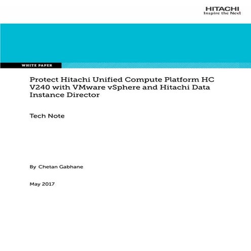 Hitachi whitepaper-protect-ucp-hc-v240-with-vmware-vsphere-hdid