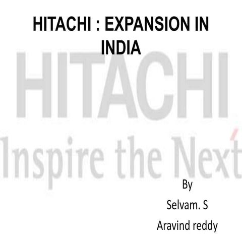 Hitachi bna presentation