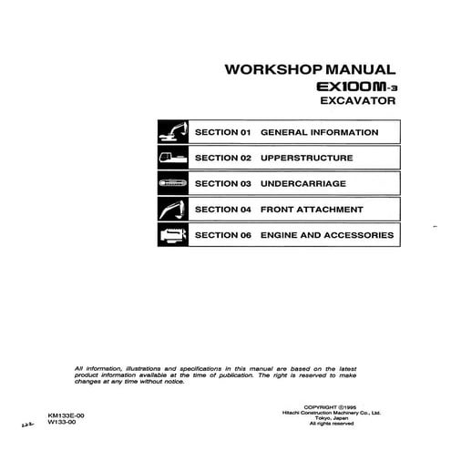 HITACHI 350 EXCAVATOR SERVICE MANUAL PDF visual data 7