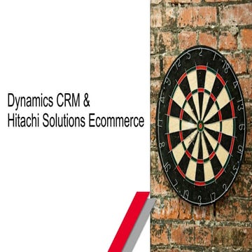 Hitachi Solutions Ecommerce with Microsoft Dynamics CRM2016