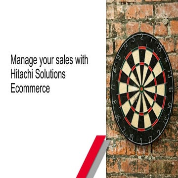 Manage your sales with Hitachi Solutions Ecommerce