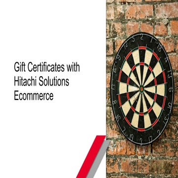 Gift Certificates with Hitachi Solutions Ecommerce
