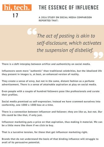 Social Media: The Essence of Influence