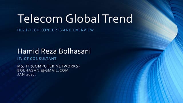 High-Tech Telecommunication (4G/LTE) overview with focus on new services