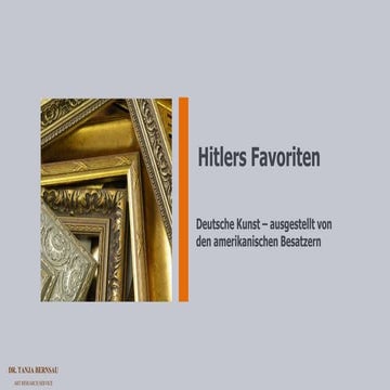 Hitlers Favoriten | PPTX