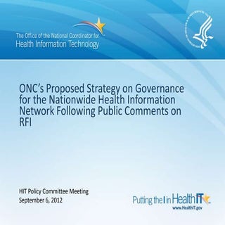 ONC’s Proposed Strategy on Governan...