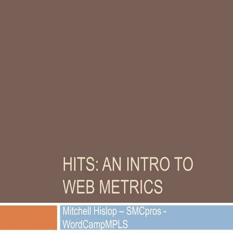 Hits: A look at web metrics
