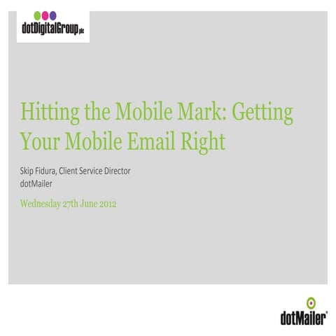 Hitting the Mobile Mark