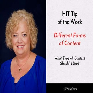 HIT Content Marketing Tip 6-18-15
