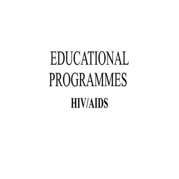 HIV.AIDS education educational counselling | PPTX