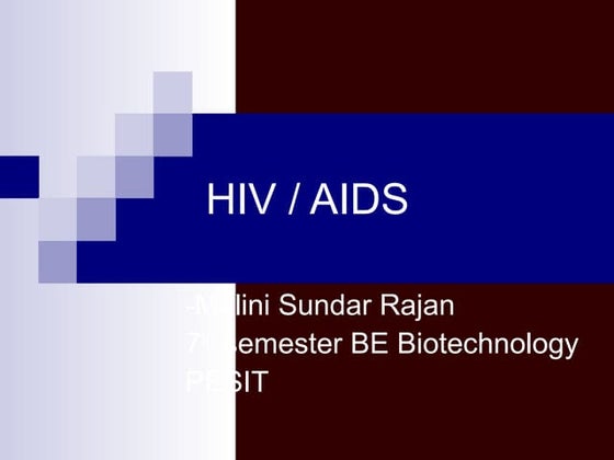 HIV/AIDS powerpoint | PPTX | Infectious Diseases | Diseases and Conditions