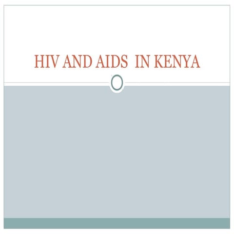 Hiv&aids in kenya