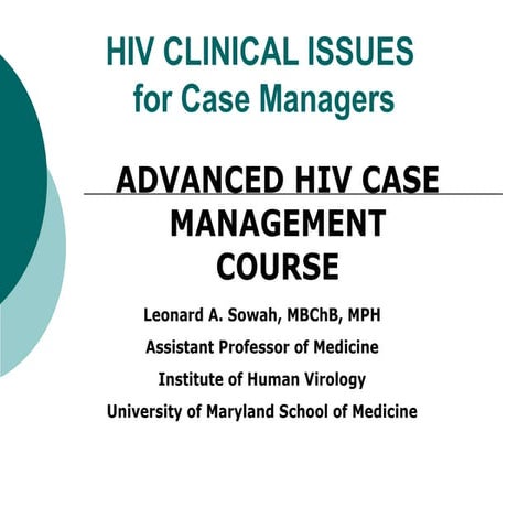 HIV clinical issues for case managers