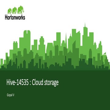 Hive - 1455: Cloud Storage