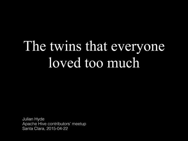 The twins that everyone loved too much