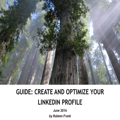 LinkedIn Workshop: Create and Optimize Your LInkedIn Profile
