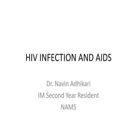 Hiv infection and aids
