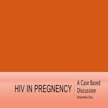 HIV in pregnancy