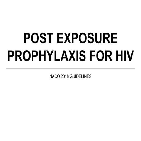 PEP for HIV 