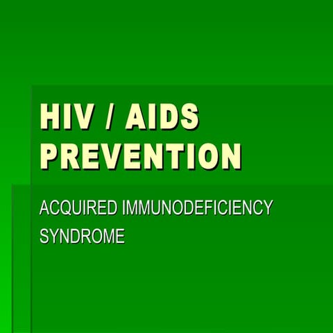 HIV and AIDS | PPT