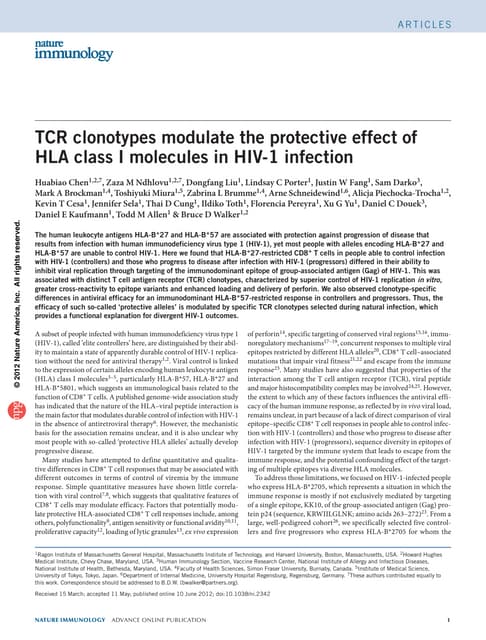 Hiv resistance