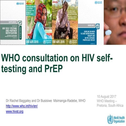 HIVST and PrEP community consultation