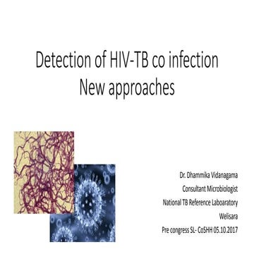 Detection of HIV-TB co infectionNew approaches