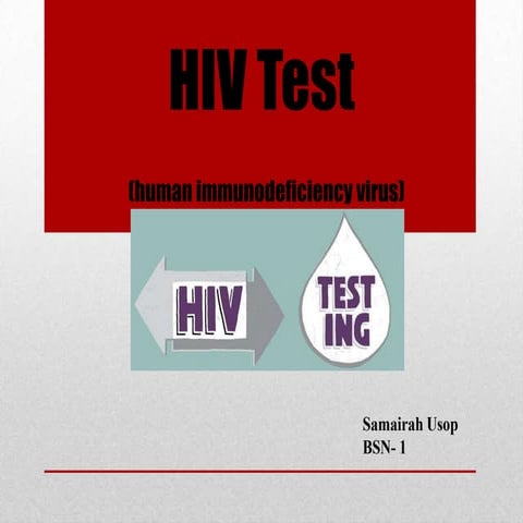 Laboratory diagnosis of HIV | PPT