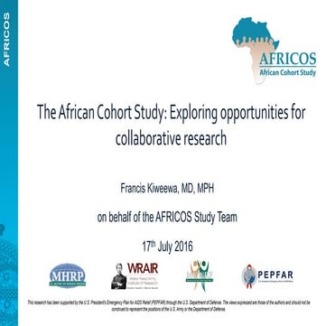 The African Cohort Study: Exploring opportunities for collaborative ...