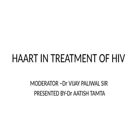 HIV TREATMENT PPT.pptx for derma pgs students