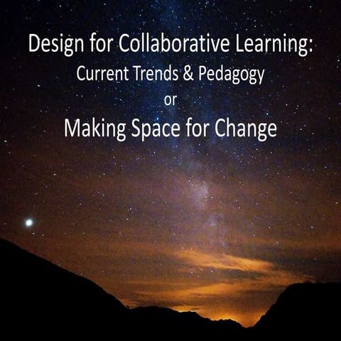 Design for Collaborative Learning: Making Space for Change