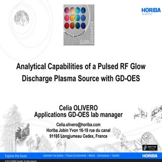 Analytical Capabilities of a Pulsed...