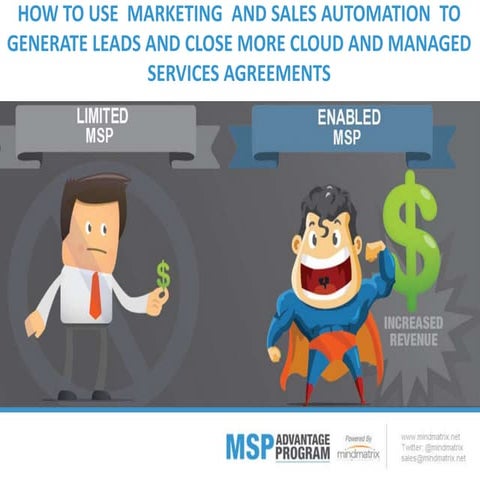 How to use Marketing and Sales Automation to generate leads and close more cl...