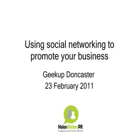 How to promote your business with social networking