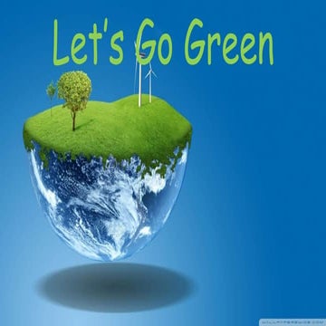 LET'S GO GREEN!