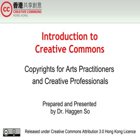 Introduction to Creative Commons