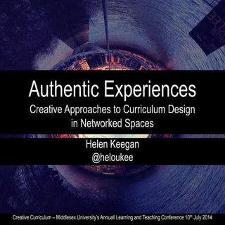 Authentic experience - Keegan