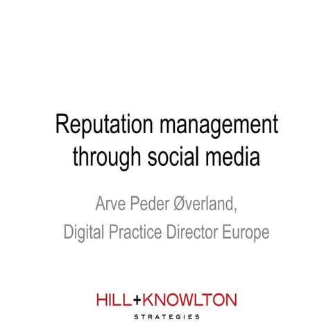 Hkd2 energy reputation management through social media_arve overland_h+k