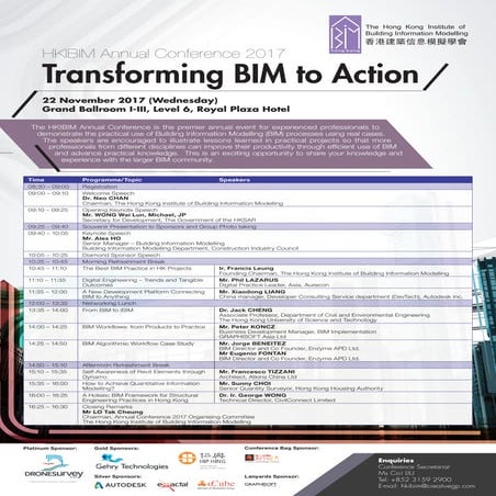 HKIBIM Annual Conference 2017 –  Register Now