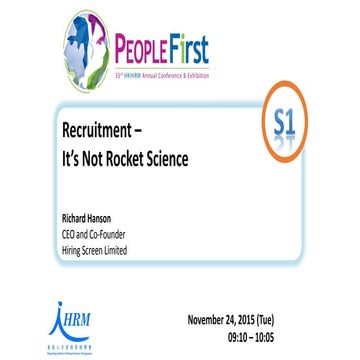 Hiring Screen - HR Conference 2015