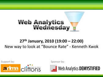 Hong Kong Web Analytics Wednesday #1